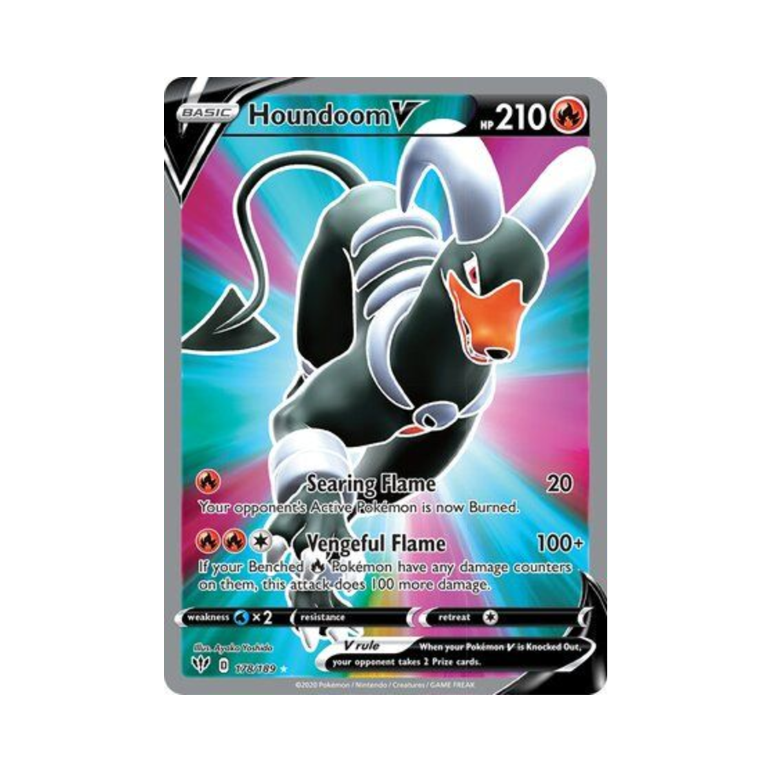 포켓몬 TCG 헬가 V RU 다크니스 어블레이즈 (영문판)(Pokemon TCG Houndoom V RU Darkness Ablaze (English Ver.)) - 1