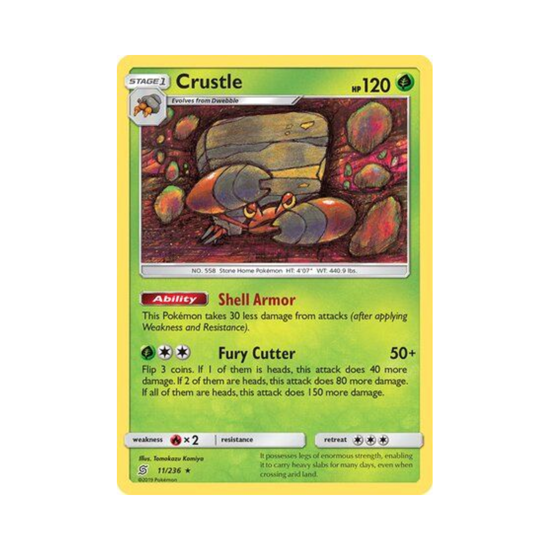 포켓몬 TCG 암팰리스 R 유니파이드 마인즈 (영문판)(Pokemon TCG Crustle R Unified Minds (English Ver.)) - 1