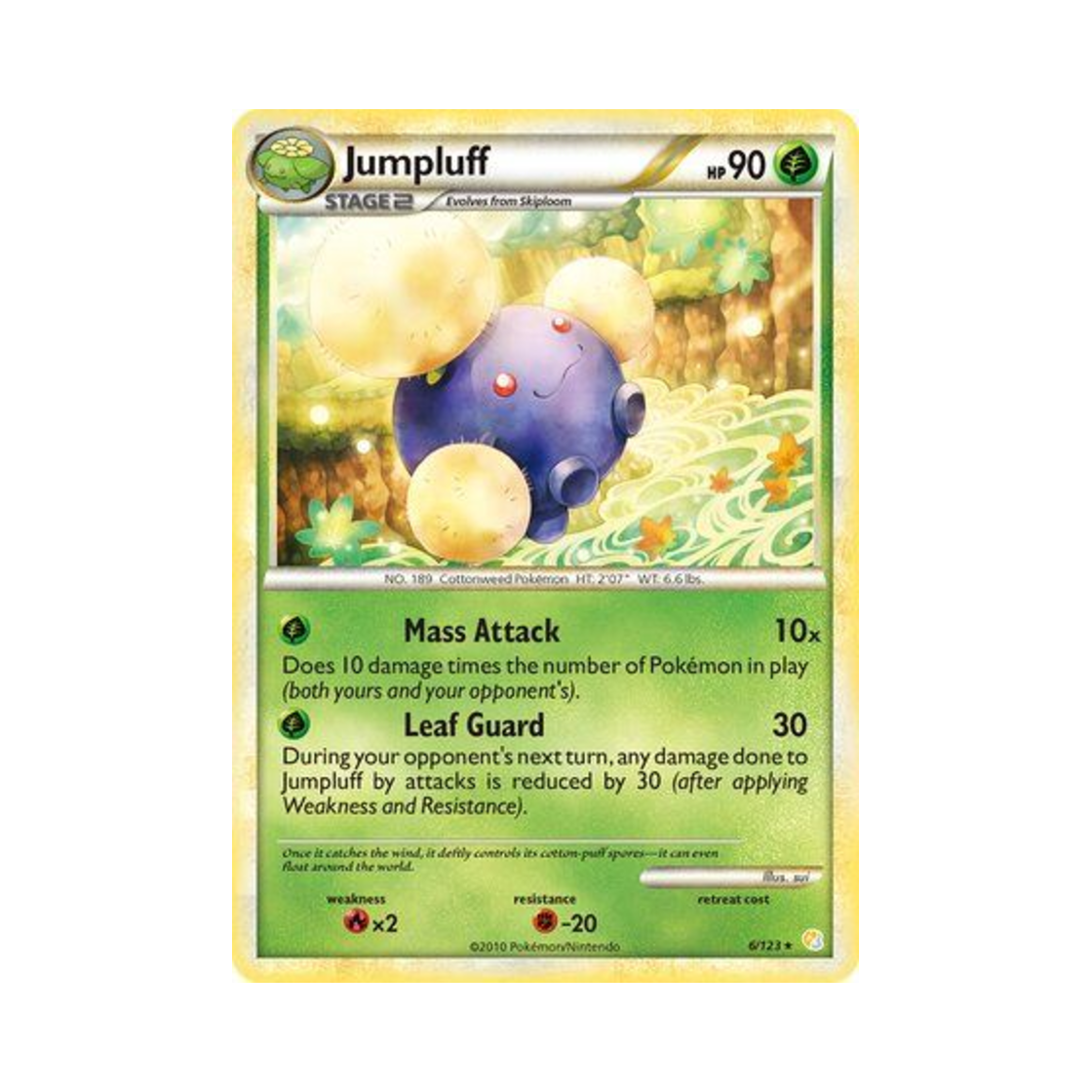 포켓몬 TCG 솜솜코 RH 하트골드 & 소울실버 (영문판)(Pokemon TCG Jumpluff RH HeartGold & SoulSilver (English Ver.))
