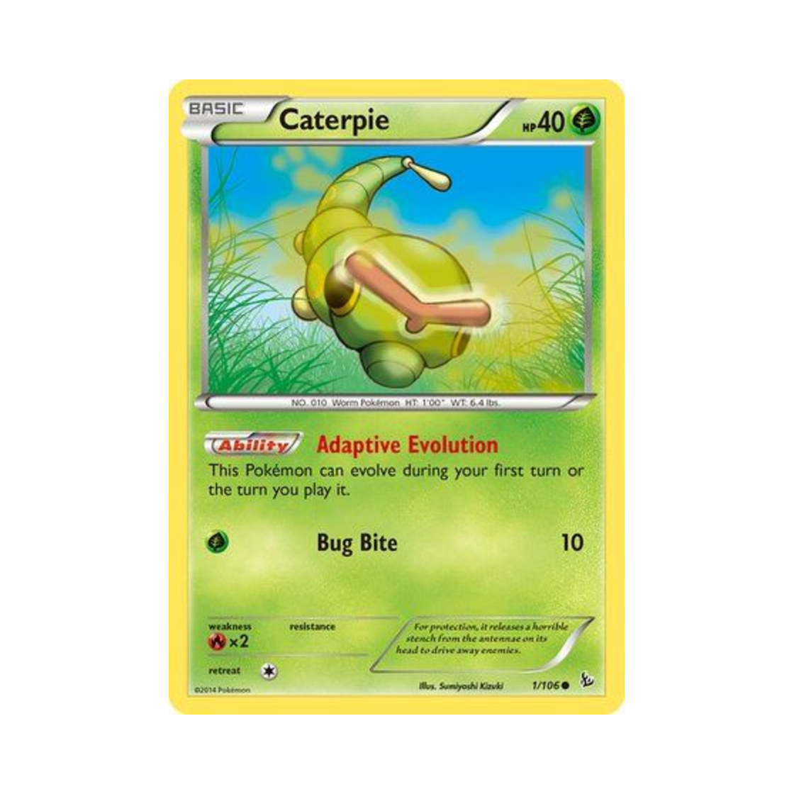 포켓몬 TCG 캐터피 C 플래시파이어 (영문판)(Pokemon TCG Caterpie C Flashfire (English Ver.)) - 1