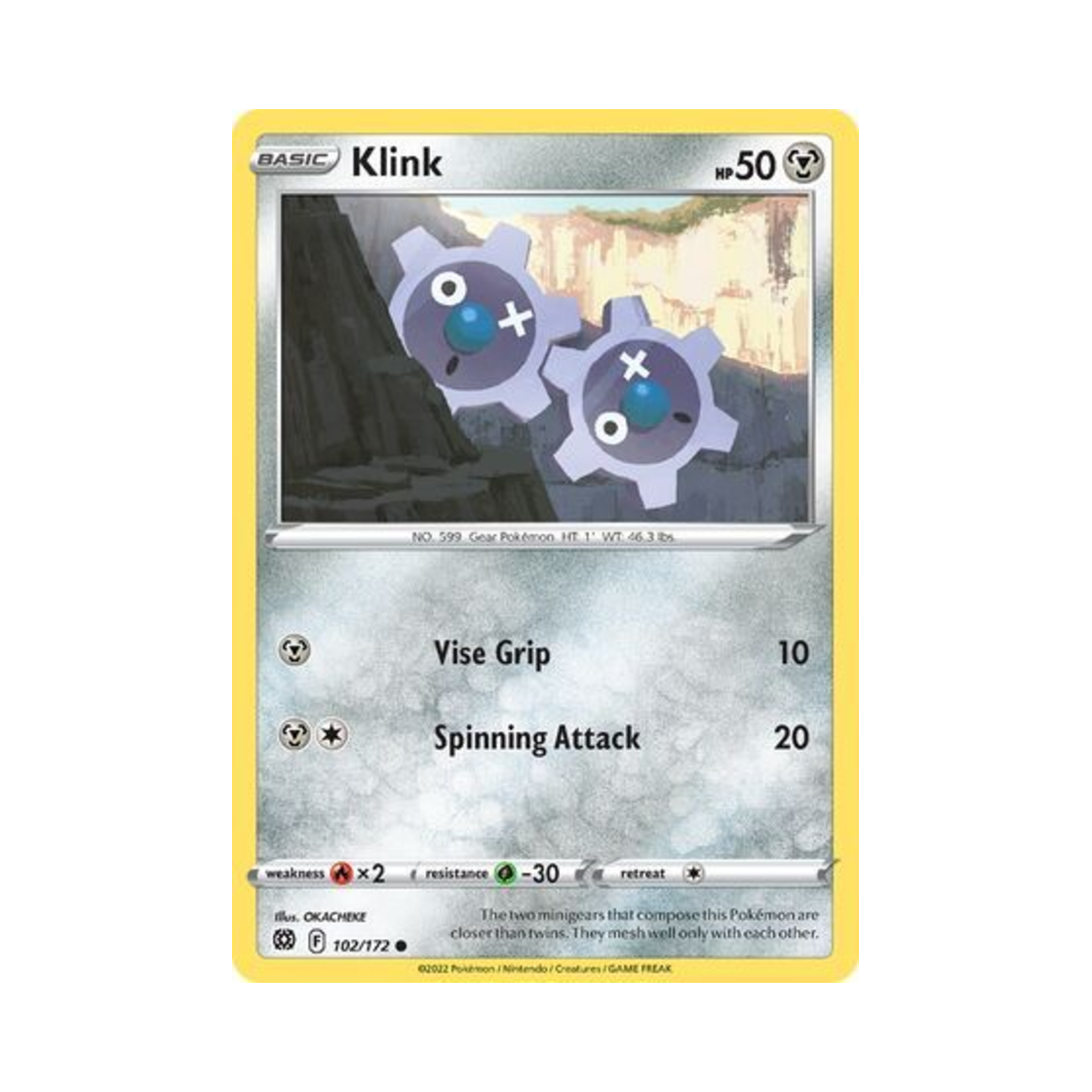 포켓몬 TCG 기어르 C 브릴리언트 스타즈 (영문판)(Pokemon TCG Klink C Brilliant Stars (English Ver.)) - 1