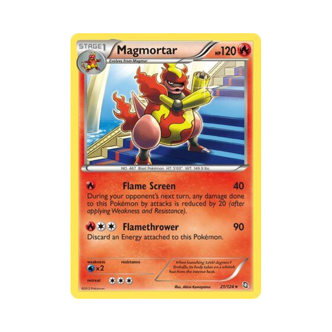 포켓몬 TCG 마그마번 R 드래곤즈 엑잘티드 (영문판)(Pokemon TCG Magmortar R Dragons Exalted (English Ver.)) - 1
