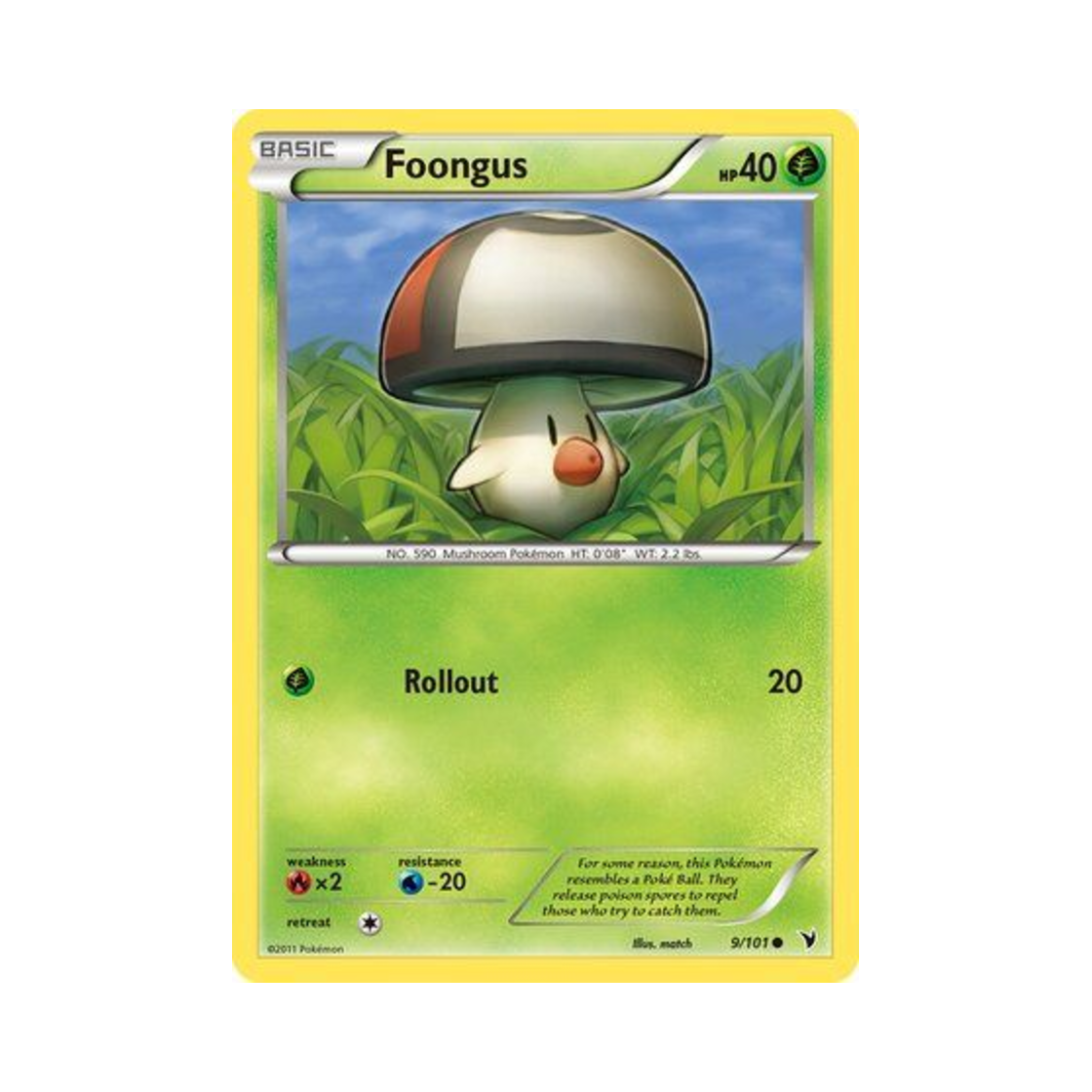 NVI9/101 Pokemon TCG Foongus C Noble Victories (English Ver.)