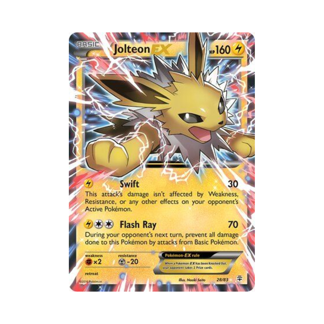 포켓몬 TCG 쥬피썬더 EX RHE 제네레이션즈 (영문판)(Pokemon TCG Jolteon EX RHE Generations (English Ver.)) - 1