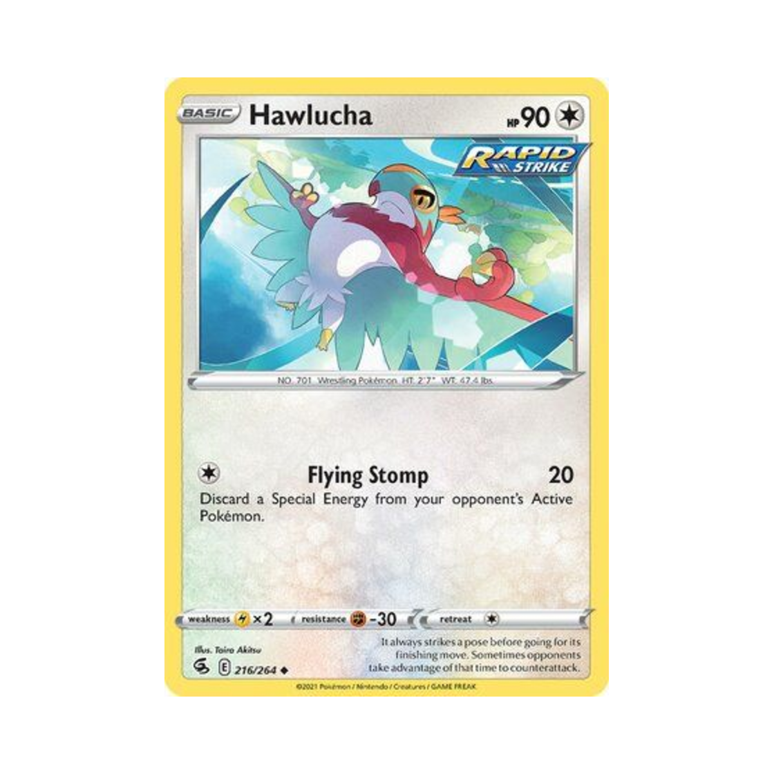 포켓몬 TCG 루차불 U 퓨전 스트라이크 (영문판)(Pokemon TCG Hawlucha U Fusion Strike (English Ver.))