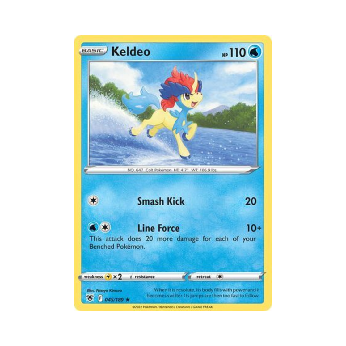 포켓몬 TCG 케르디오 RH 아스트랄 레디안스 (영문판)(Pokemon TCG Keldeo RH Astral Radiance (English Ver.)) - 1