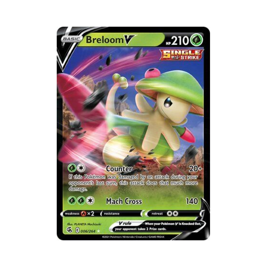 포켓몬 TCG 버섯모 V HRV 퓨전 스트라이크 (영문판)(Pokemon TCG Breloom V HRV Fusion Strike (English Ver.)) - 1