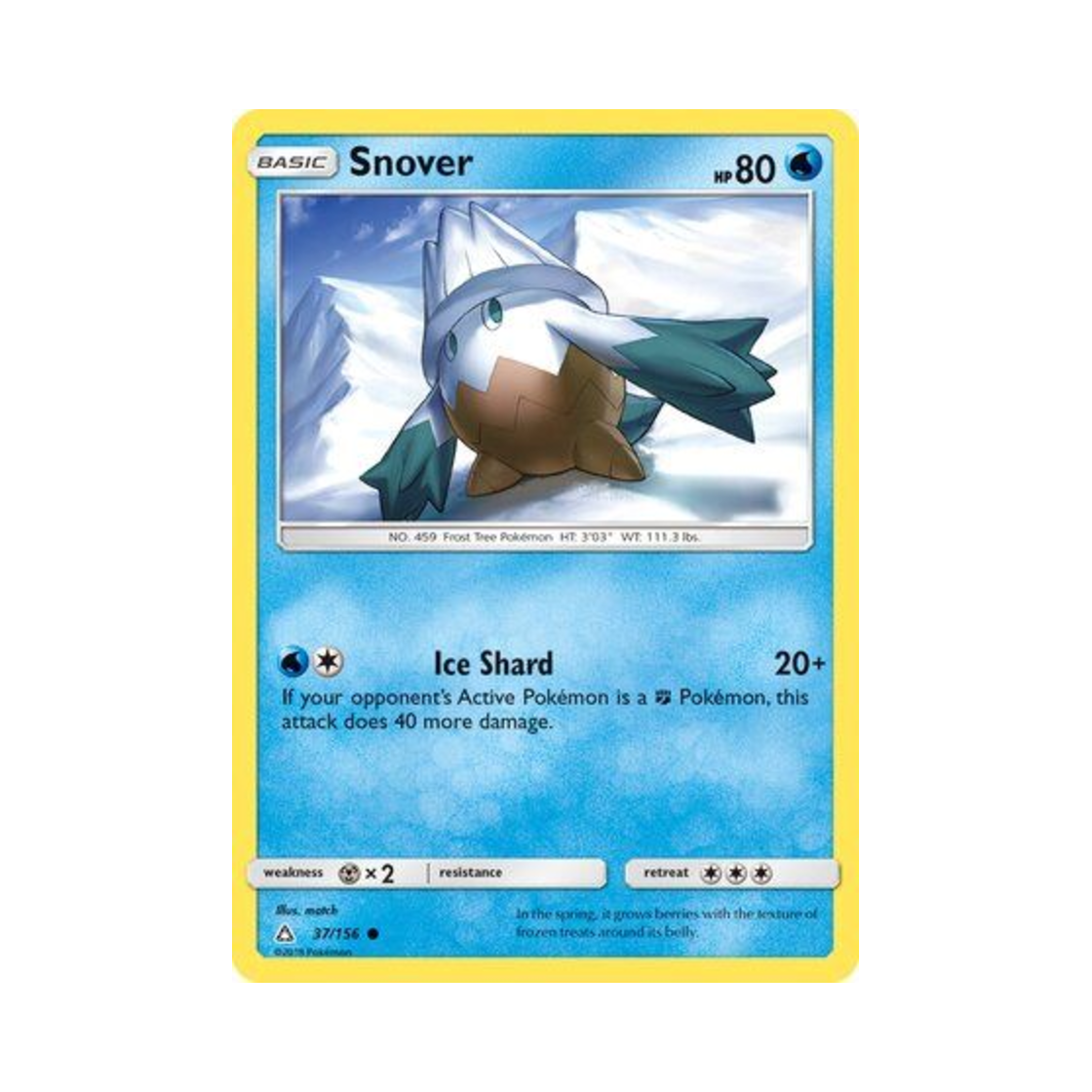 포켓몬 TCG 눈쓰개 C 울트라 프리즘 (영문판)(Pokemon TCG Snover C Ultra Prism (English Ver.))
