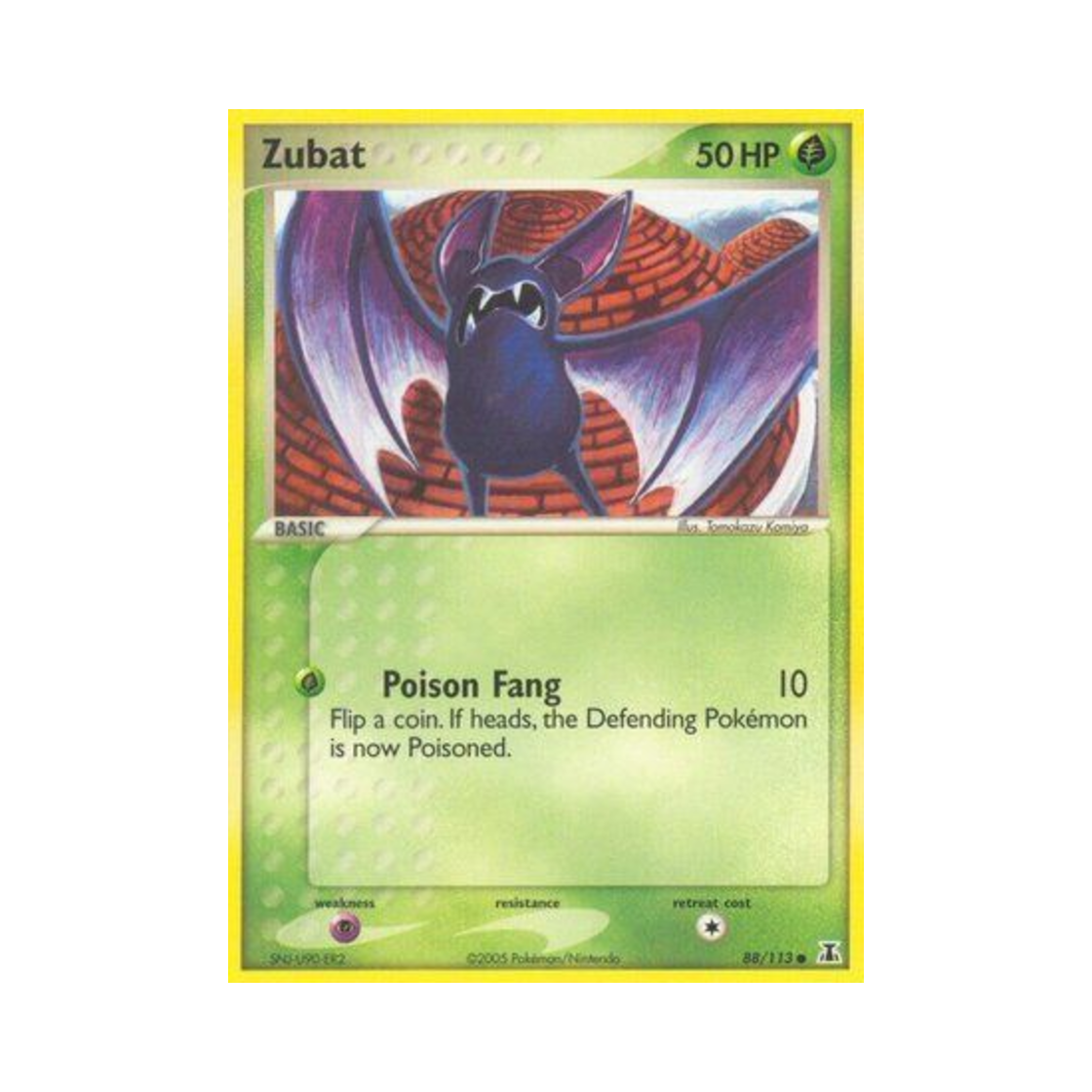 포켓몬 TCG 주뱃 C EX 델타 스페이시스 (영문판)(Pokemon TCG Zubat C EX Delta Species (English Ver.)) - 1