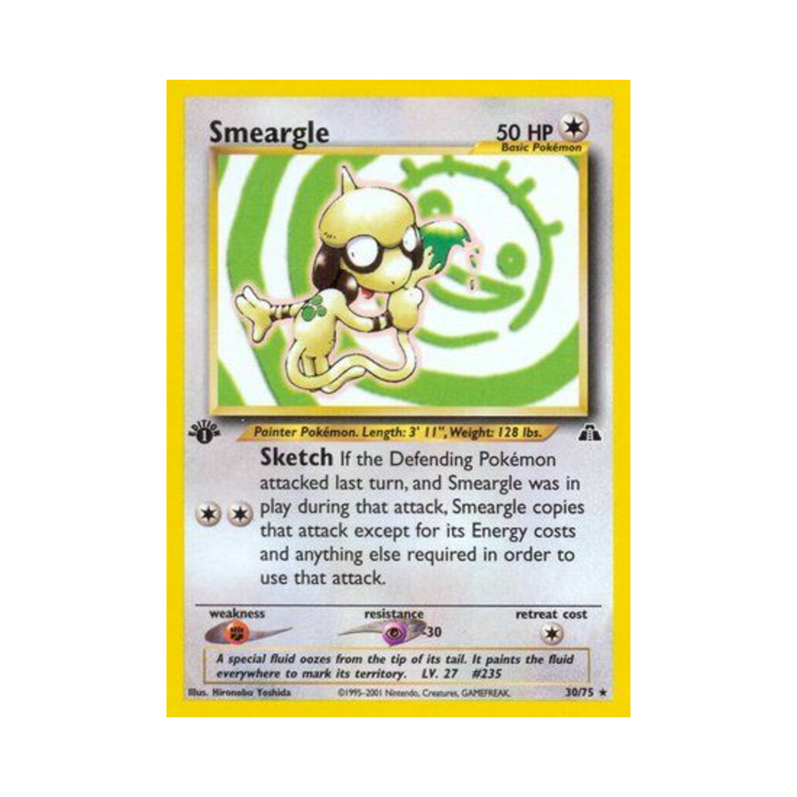 포켓몬 TCG 루브도 R 네오 디스커버리 (영문판)(Pokemon TCG Smeargle R Neo Discovery (English Ver.)) - 1
