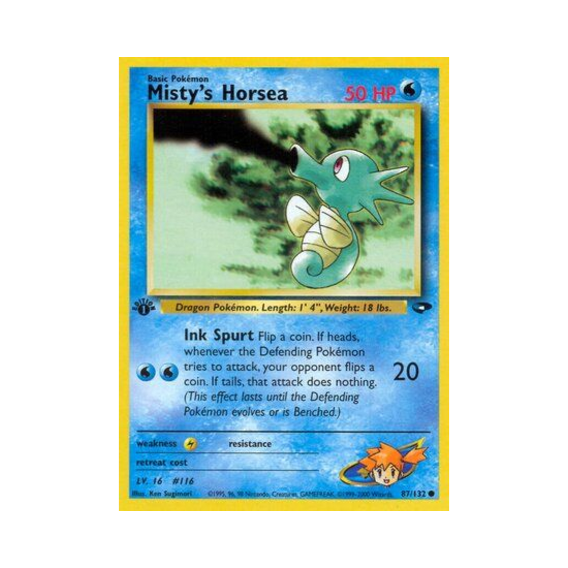 포켓몬 TCG 이슬의 쏘드라 C 짐 첼린지 (영문판)(Pokemon TCG Misty's Horsea C Gym Challenge (English Ver.)) - 1