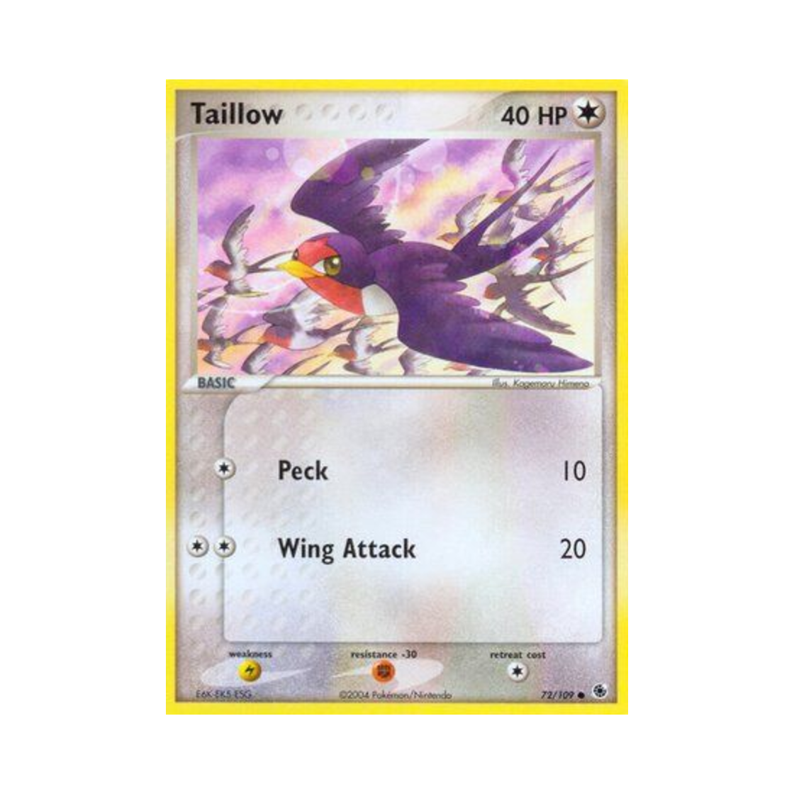 포켓몬 TCG 테일로 C EX 루비 & 사파이어 (영문판)(Pokemon TCG Taillow C EX Ruby & Sapphire (English Ver.)) - 1