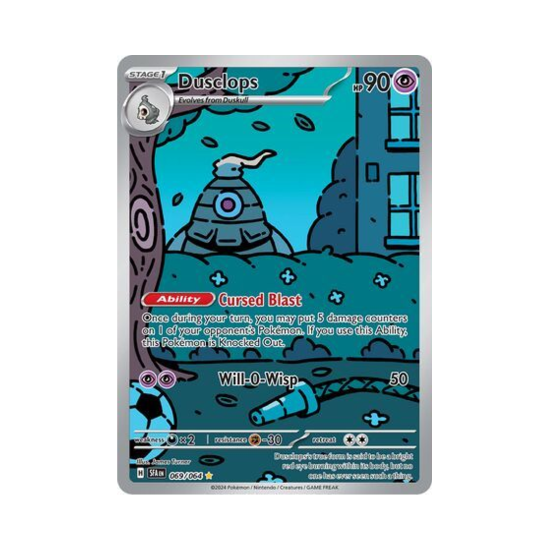 포켓몬 TCG 미라몽 IR 슈라우디드 페이블 (영문판)(Pokemon TCG Dusclops IR Shrouded Fable (English Ver.))