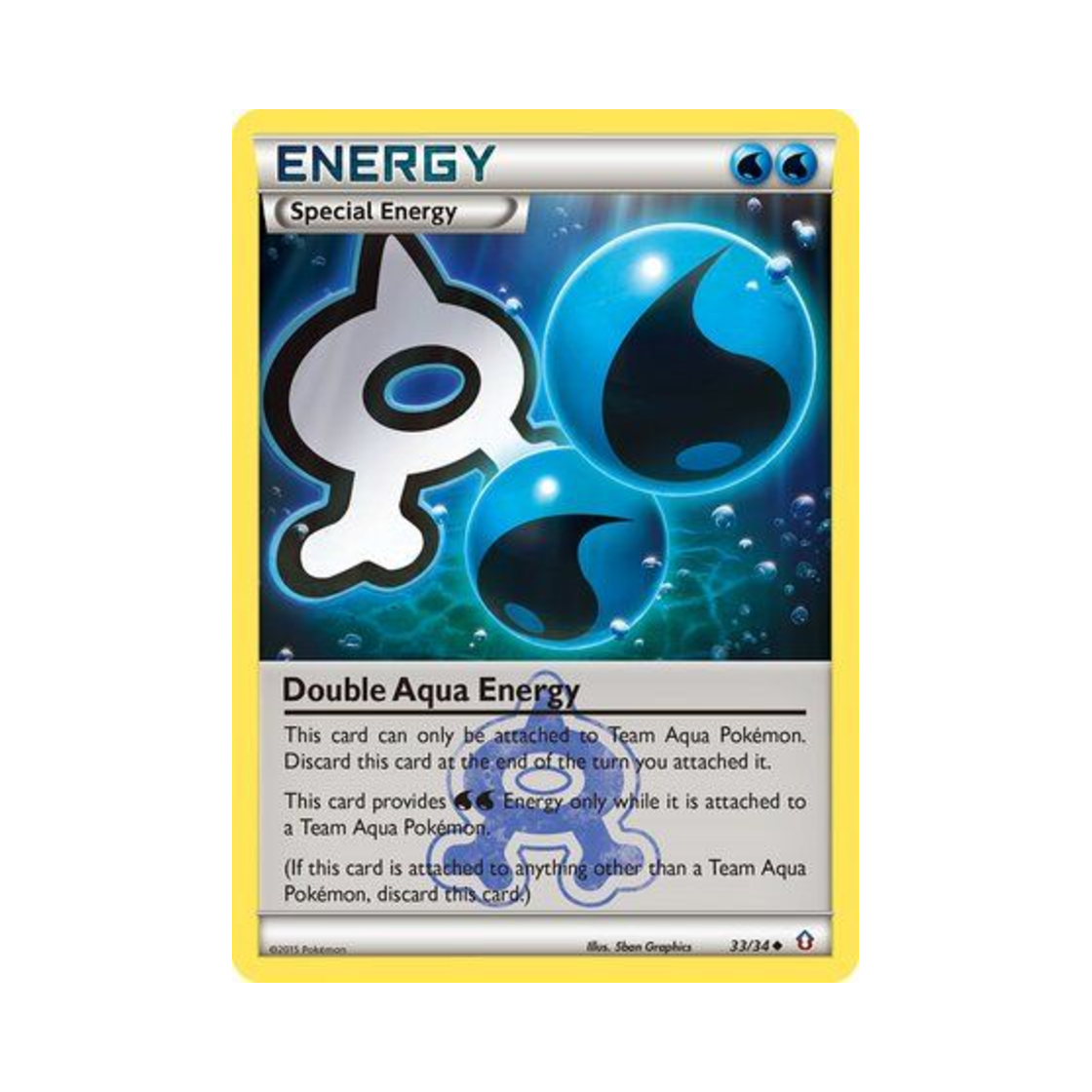 포켓몬 TCG 더블 아쿠아 에너지 U 더블 크라이시스 (영문판)(Pokemon TCG Double Aqua Energy U Double Crisis (English Ver.)) - 1