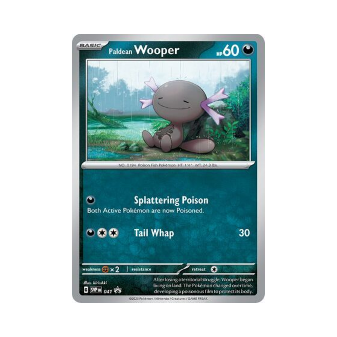 포켓몬 TCG 팔데아 우파 P 스칼렛 & 바이올렛 프로모 카드 (영문판)(Pokemon TCG Paldean Wooper P Scarlet & Violet Promos (English Ver.))