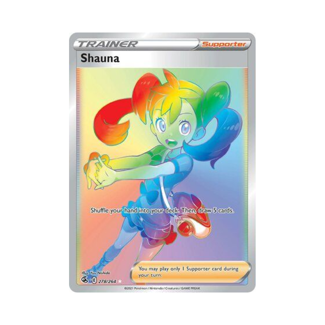 포켓몬 TCG 사나 RR 퓨전 스트라이크 (영문판)(Pokemon TCG Shauna RR Fusion Strike (English Ver.))