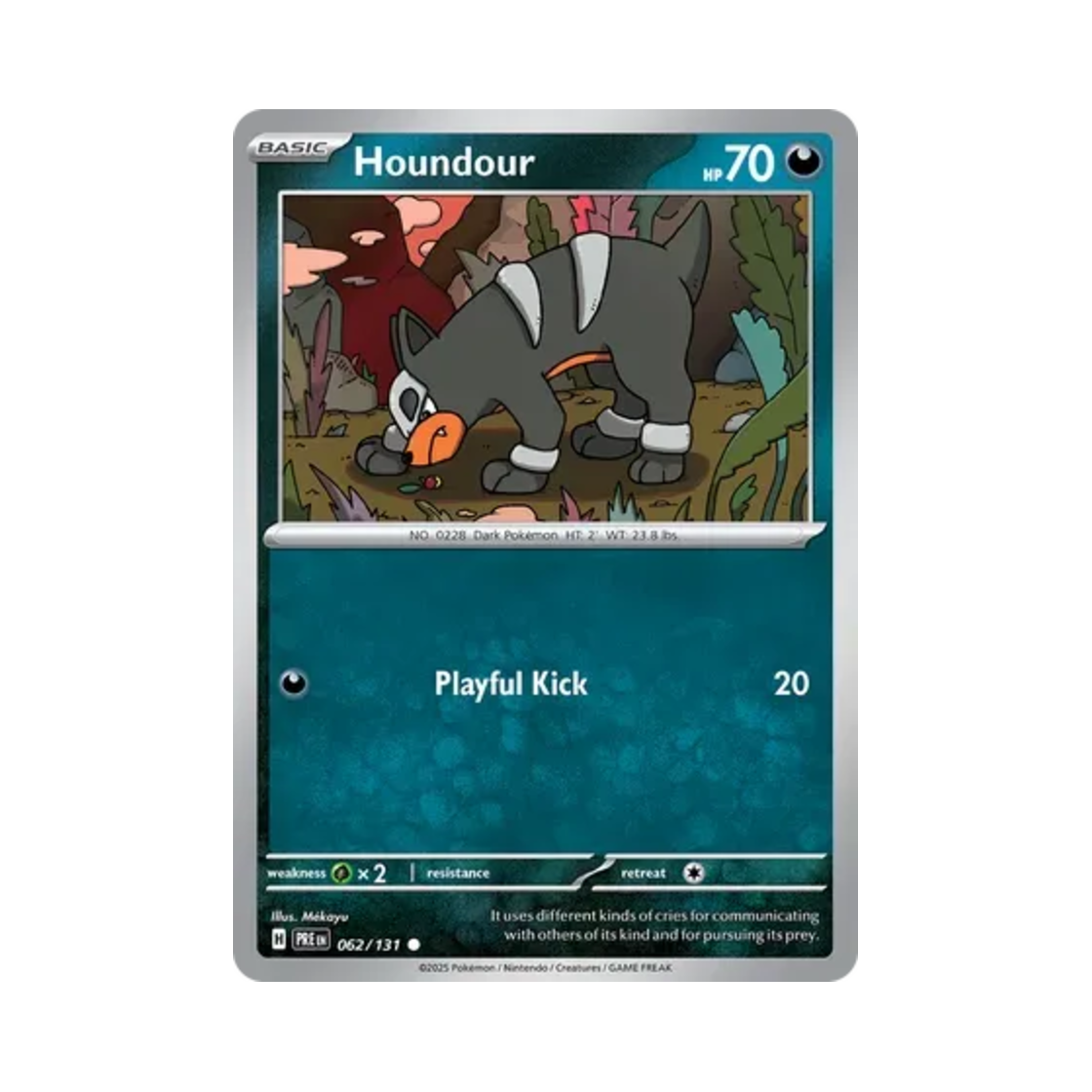 포켓몬 TCG 델빌 C 프리즈매틱 에볼루션즈 (영문판)(Pokemon TCG Houndour C Prismatic Evolutions (English Ver.)) - 1