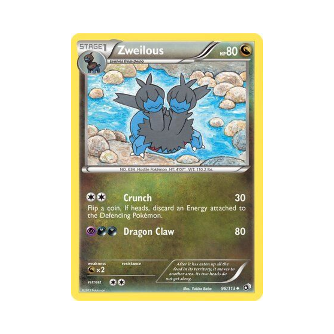 포켓몬 TCG 디헤드 U 레전더리 트레져스 (영문판)(Pokemon TCG Zweilous U Legendary Treasures (English Ver.)) - 1