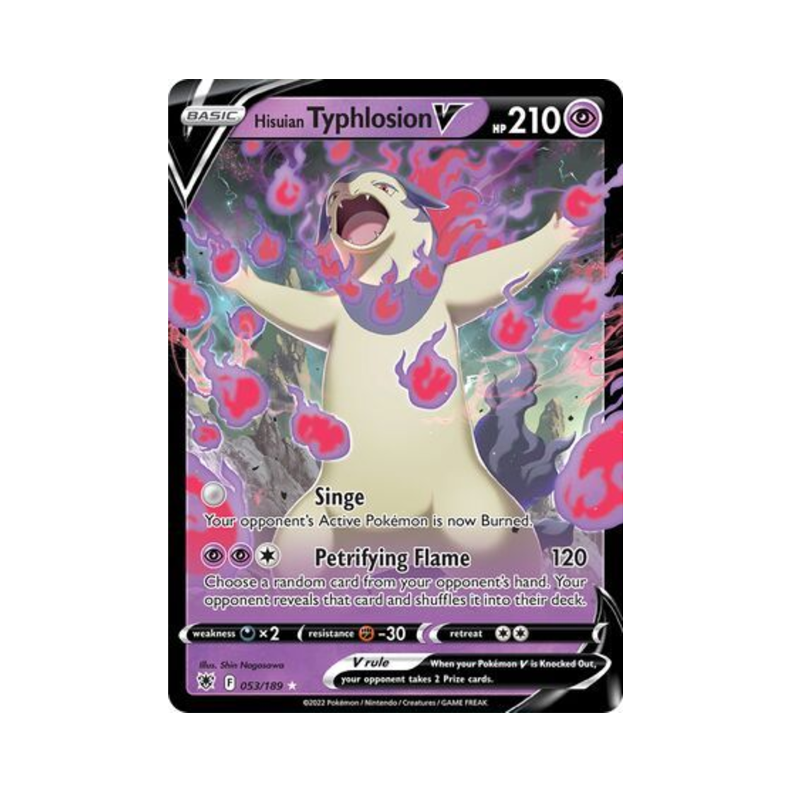 포켓몬 TCG 히스이 블레이범 V HRV 아스트랄 레디안스 (영문판)(Pokemon TCG Hisuian Typhlosion V HRV Astral Radiance (English Ver.)) - 1