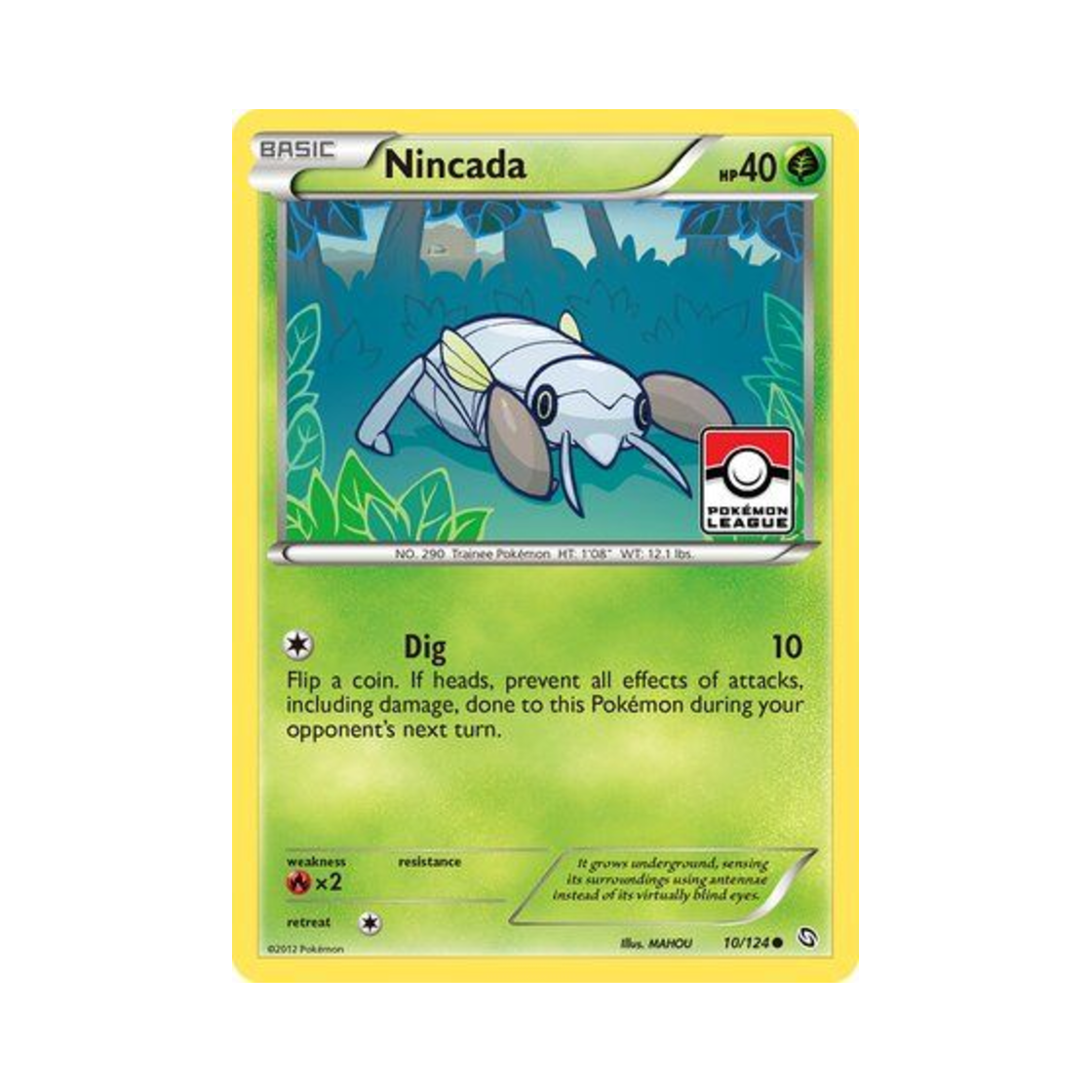 포켓몬 TCG 토중몬 C 드래곤즈 엑잘티드 (영문판)(Pokemon TCG Nincada C Dragons Exalted (English Ver.)) - 1