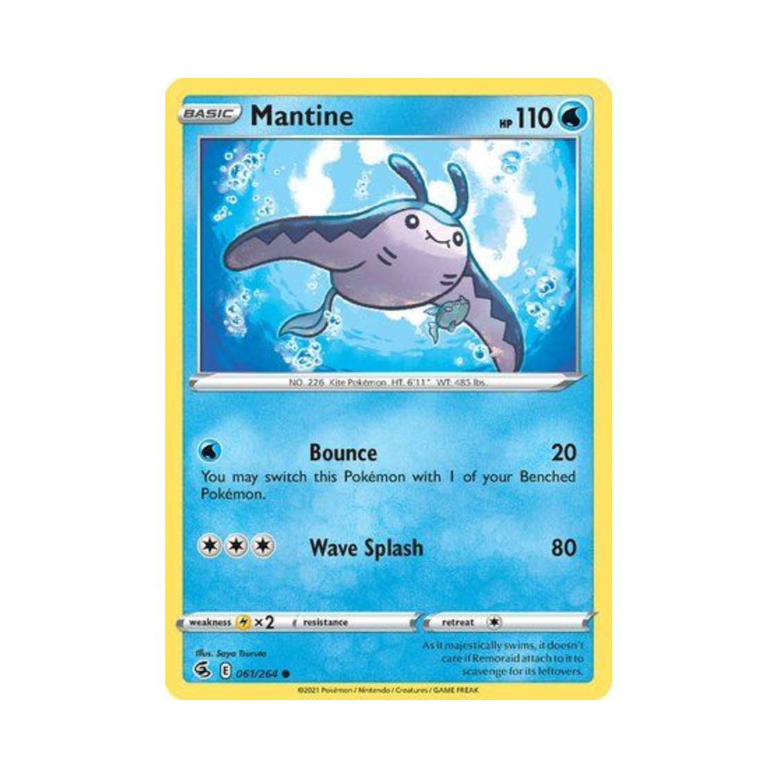 포켓몬 TCG 만타인 C 퓨전 스트라이크 (영문판)(Pokemon TCG Mantine C Fusion Strike (English Ver.)) - 1