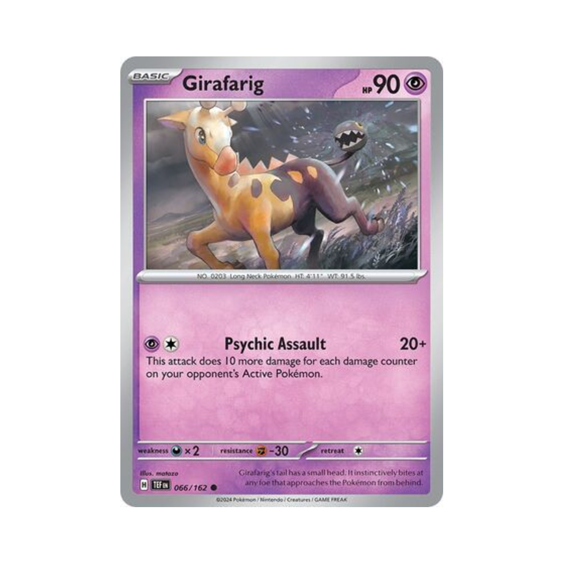 포켓몬 TCG 키링키 C 템포럴 포시스 (영문판)(Pokemon TCG Girafarig C Temporal Forces (English Ver.)) - 1