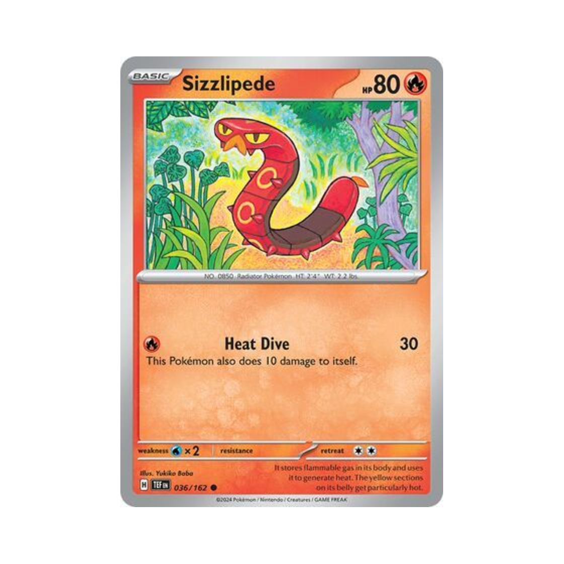 포켓몬 TCG 태우지네 C 템포럴 포시스 (영문판)(Pokemon TCG Sizzlipede C Temporal Forces (English Ver.)) - 1