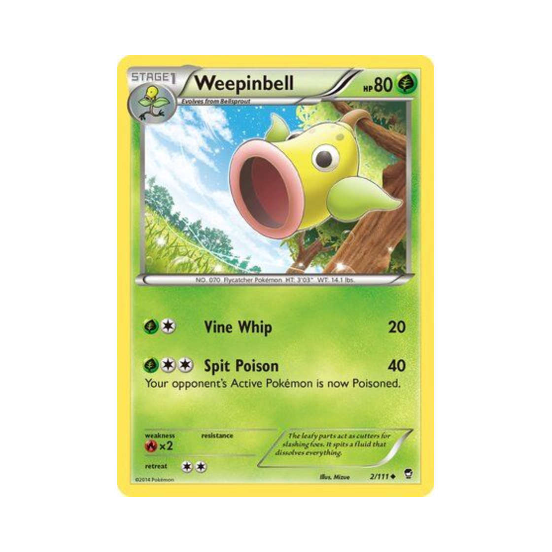 포켓몬 TCG 우츠동 U 퓨리어스 피스트 (영문판)(Pokemon TCG Weepinbell U Furious Fists (English Ver.)) - 1