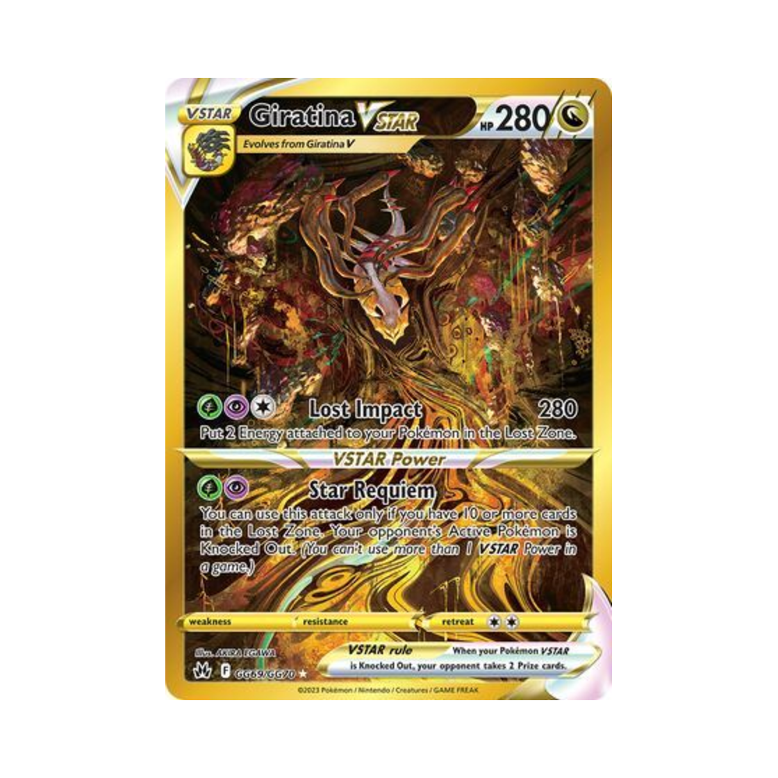 CRZGG69/GG70 Pokemon TCG Giratina VSTAR SR Crown Zenith (English Ver.)