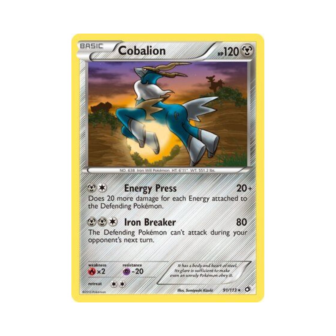 포켓몬 TCG 코바르온 RH 레전더리 트레져스 (영문판)(Pokemon TCG Cobalion RH Legendary Treasures (English Ver.))