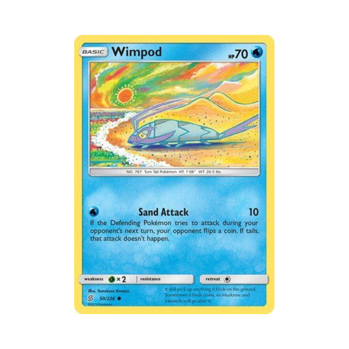 포켓몬 TCG 꼬시레 C 유니파이드 마인즈 (영문판)(Pokemon TCG Wimpod C Unified Minds (English Ver.)) - 1