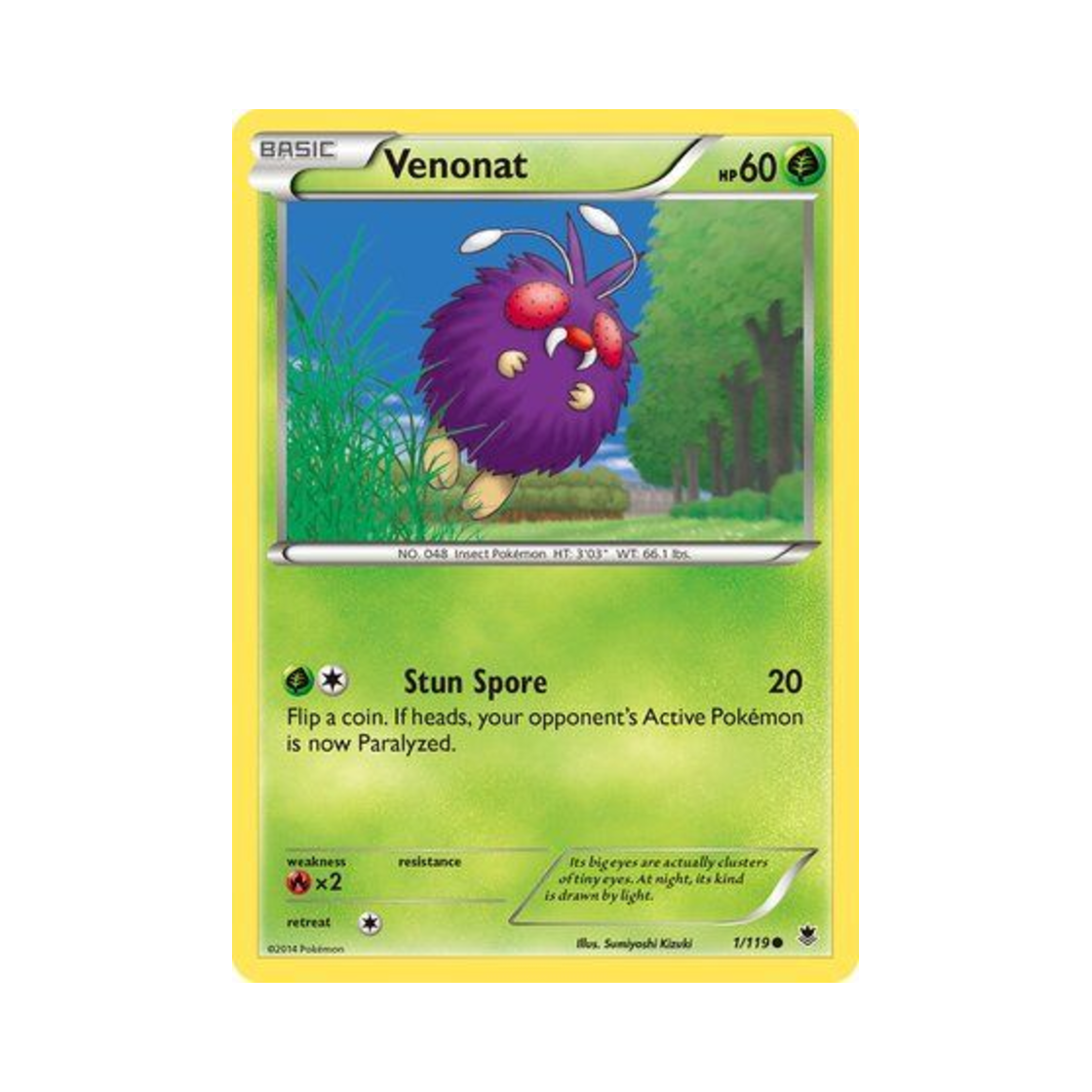 포켓몬 TCG 콘팡 C 팬텀 포스 (영문판)(Pokemon TCG Venonat C Phantom Forces (English Ver.)) - 1