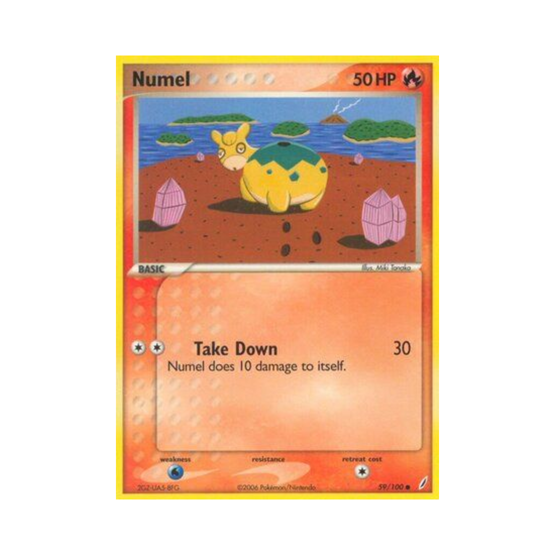 포켓몬 TCG 둔타 C EX 크리스탈 가디언스 (영문판)(Pokemon TCG Numel C EX Crystal Guardians (English Ver.))