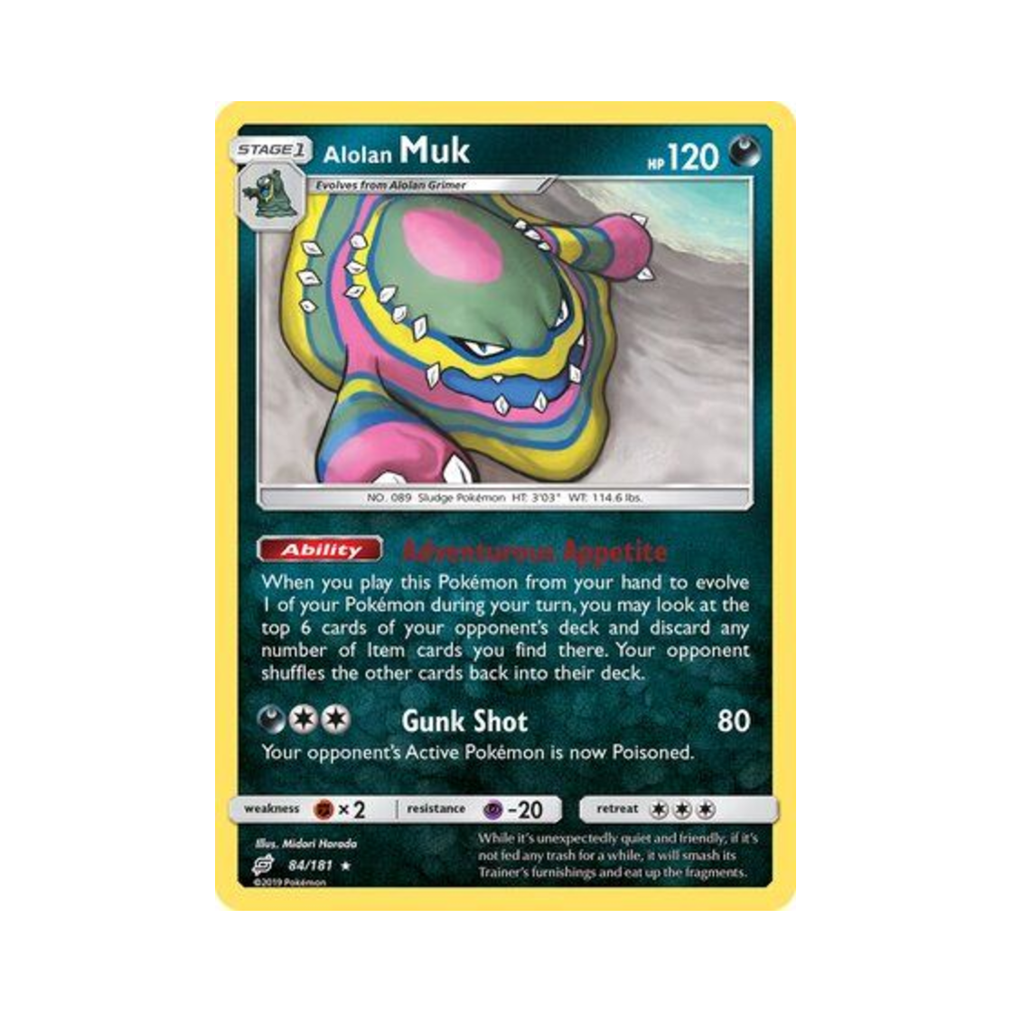 포켓몬 TCG 알로라 질뻐기 R 팀업 (영문판)(Pokemon TCG Alolan Muk R Team Up (English Ver.)) - 1
