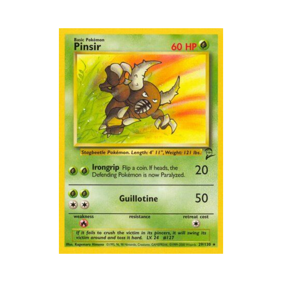 포켓몬 TCG 쁘사이저 R 베이스 세트 2 (영문판)(Pokemon TCG Pinsir R Base Set 2 (English Ver.)) - 1