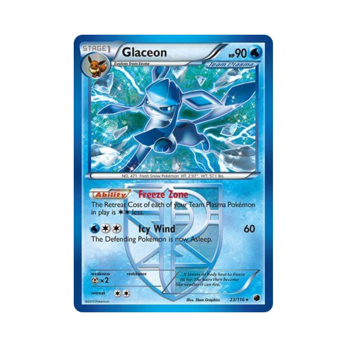 포켓몬 TCG 글레이시아 R 플라스마 프리즈 (영문판)(Pokemon TCG Glaceon R Plasma Freeze (English Ver.)) - 1