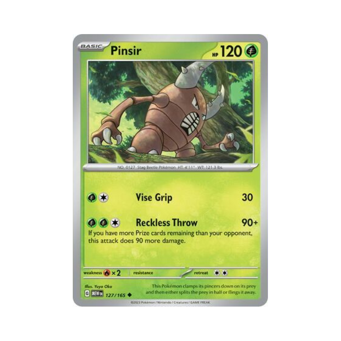 포켓몬 TCG 쁘사이저 U 스칼렛 & 바이올렛 151 (영문판)(Pokemon TCG Pinsir U Scarlet & Violet 151 (English Ver.)) - 1