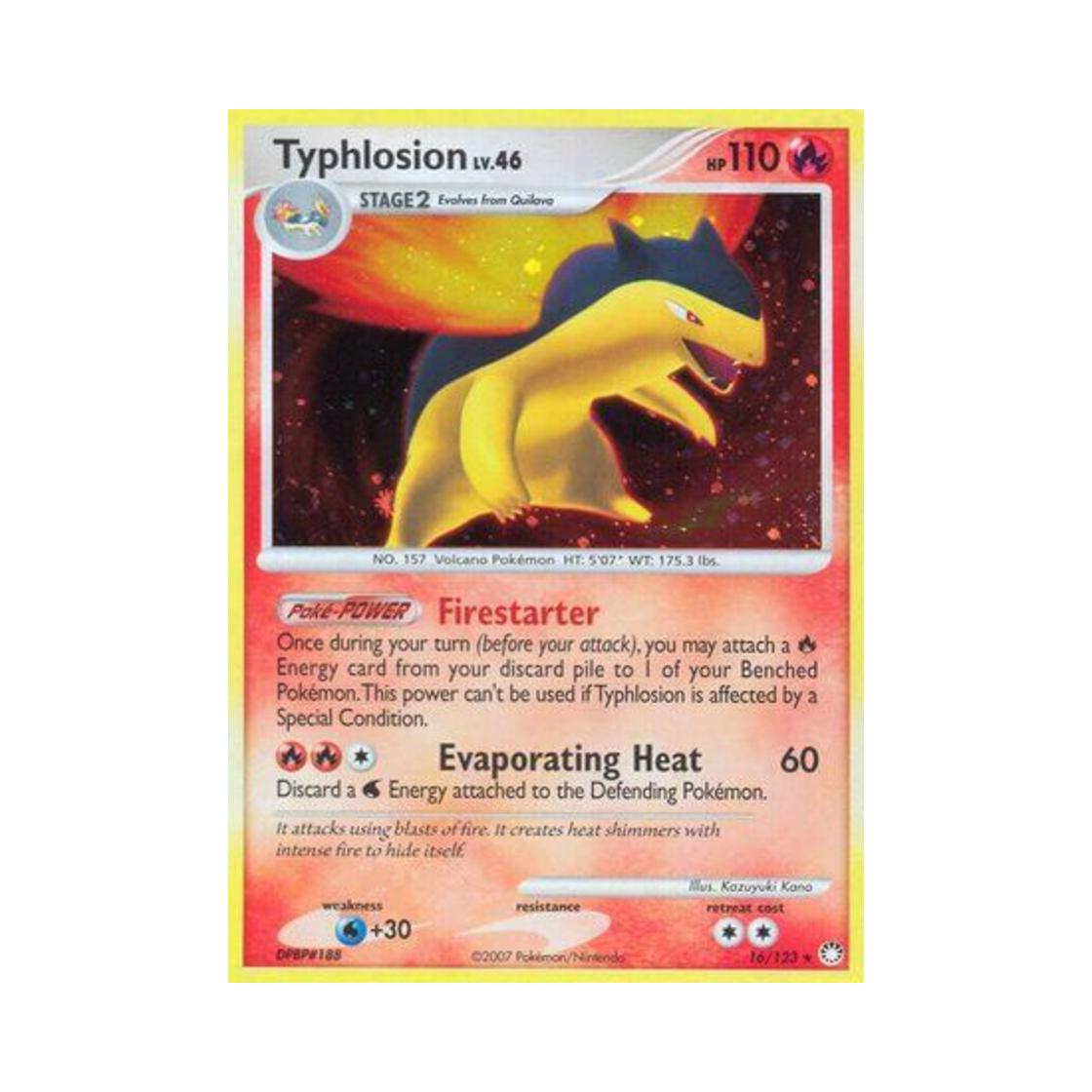 포켓몬 TCG 블레이범 RH 미스터리어스 트레져스 (영문판)(Pokemon TCG Typhlosion RH Mysterious Treasures (English Ver.)) - 1