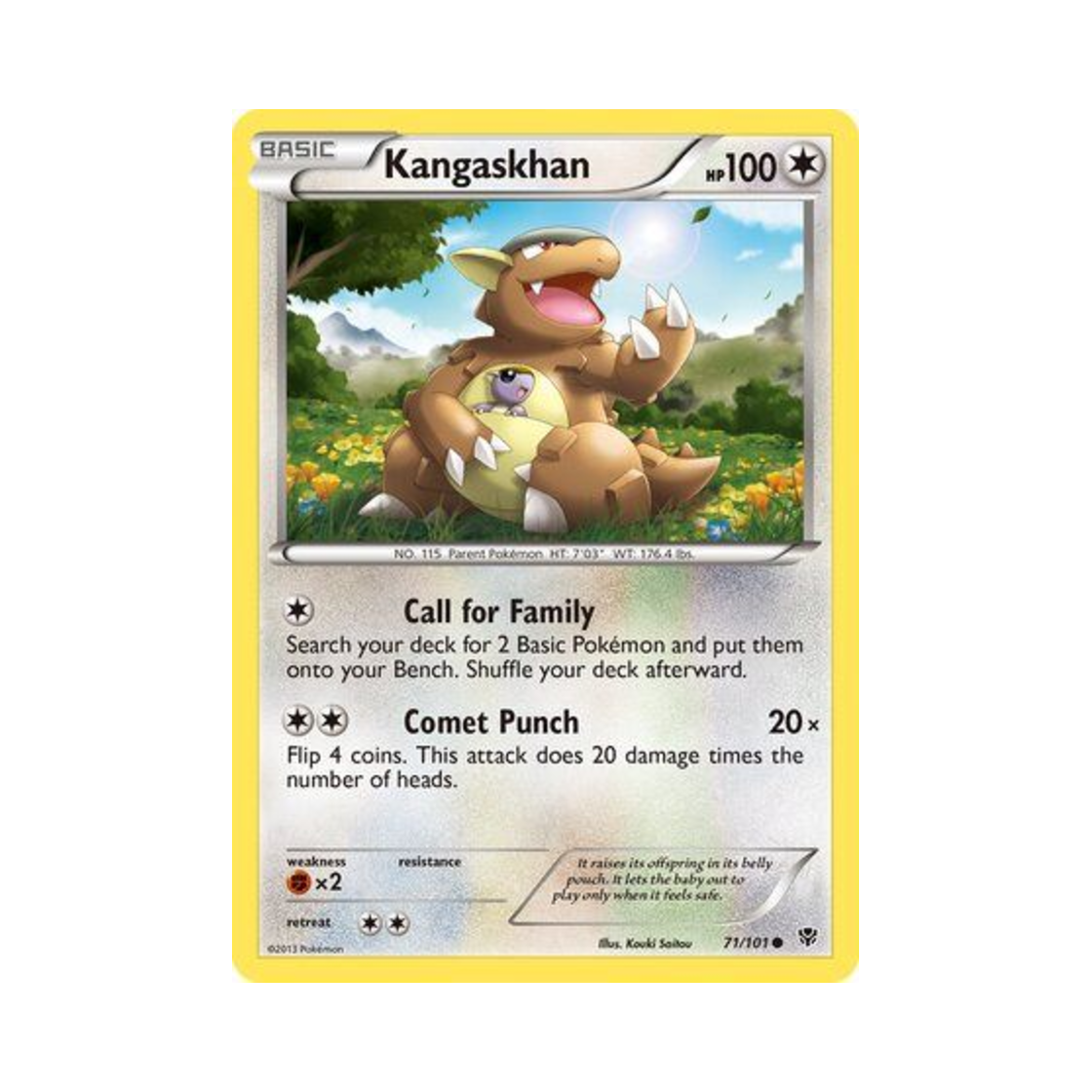 포켓몬 TCG 캥카 C 플라스마 블라스트 (영문판)(Pokemon TCG Kangaskhan C Plasma Blast (English Ver.)) - 1