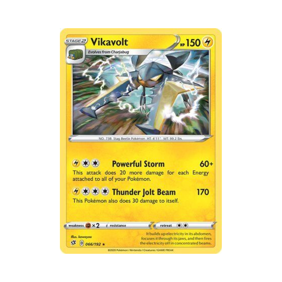 포켓몬 TCG 투구뿌논 RH 레벌 크래시 (영문판)(Pokemon TCG Vikavolt RH Rebel Clash (English Ver.)) - 1