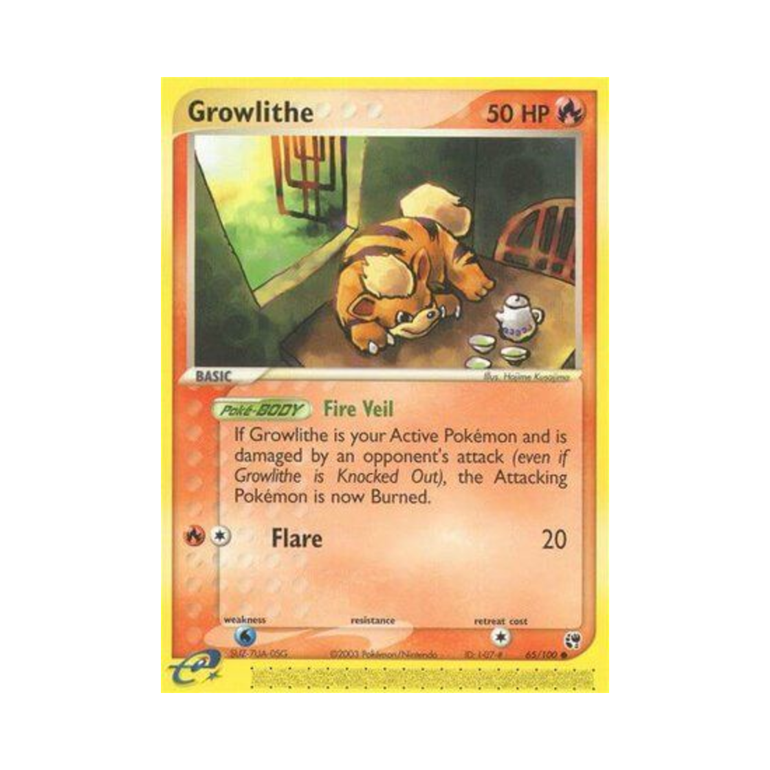 포켓몬 TCG 가디 C EX 샌드스톰 (영문판)(Pokemon TCG Growlithe C EX Sandstorm (English Ver.)) - 1
