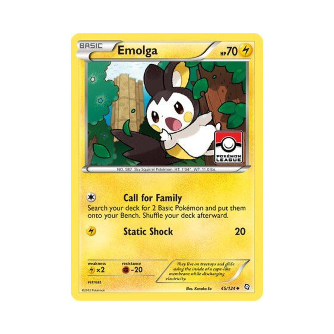 포켓몬 TCG 에몽가 U 드래곤즈 엑잘티드 (영문판)(Pokemon TCG Emolga U Dragons Exalted (English Ver.)) - 1