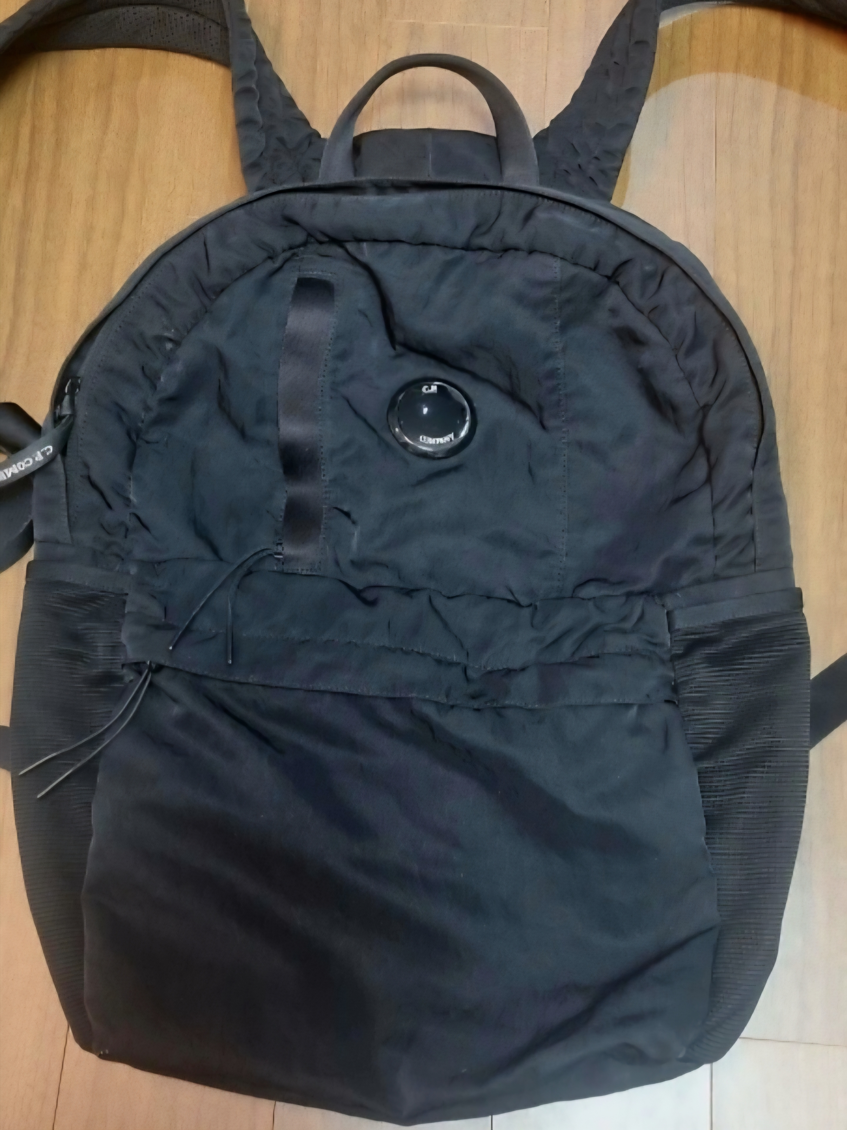 C.P. Company Nylon B Lens Backpack Black - 23FW 착용 스타일