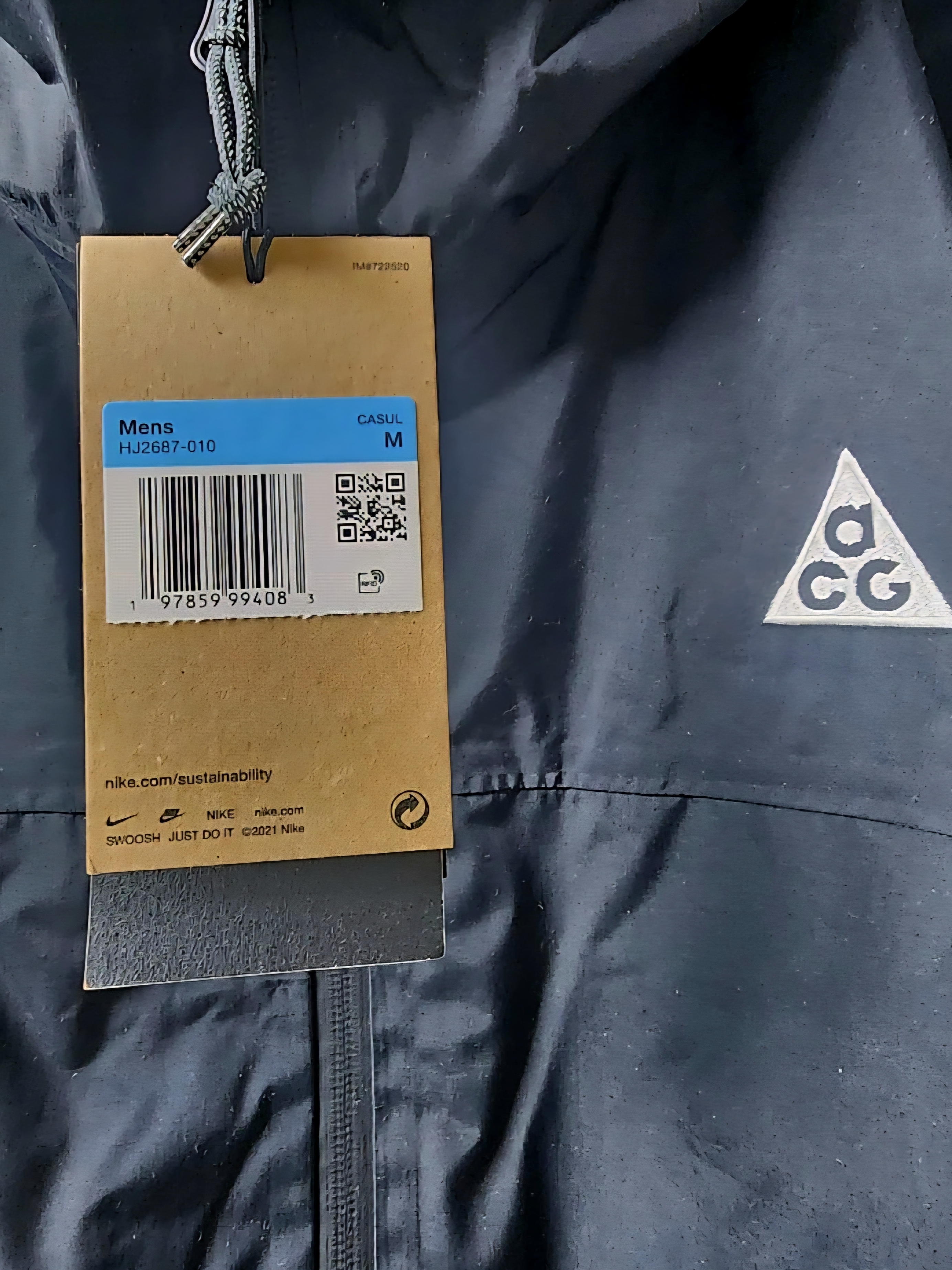 Nike ACG Morpho Storm-Fit ADV Rain Jacket Black- US/EU 착용 스타일