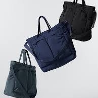 Uniqlo 2way Utility Bag Navy, Uniqlo 2-Way Utility Bag Black 착용 스타일 - 2