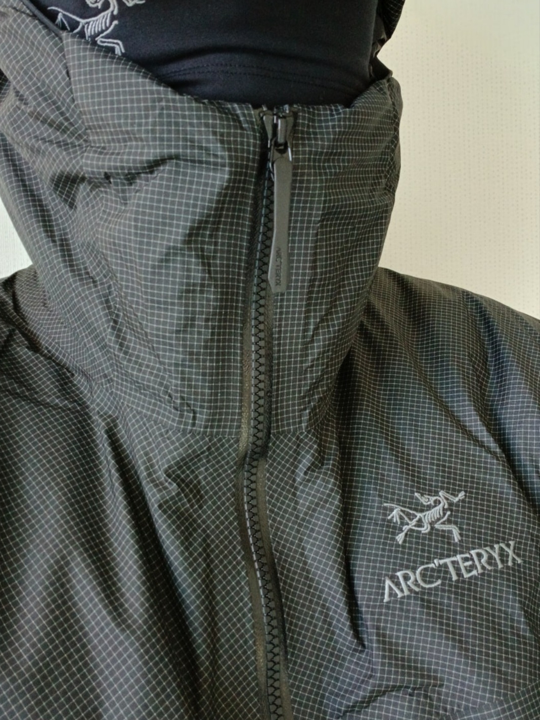 Arc'teryx Alpha Lightweight Parka Black, Arc'teryx Alpha Lightweight Parka Black 착용 스타일 - 2