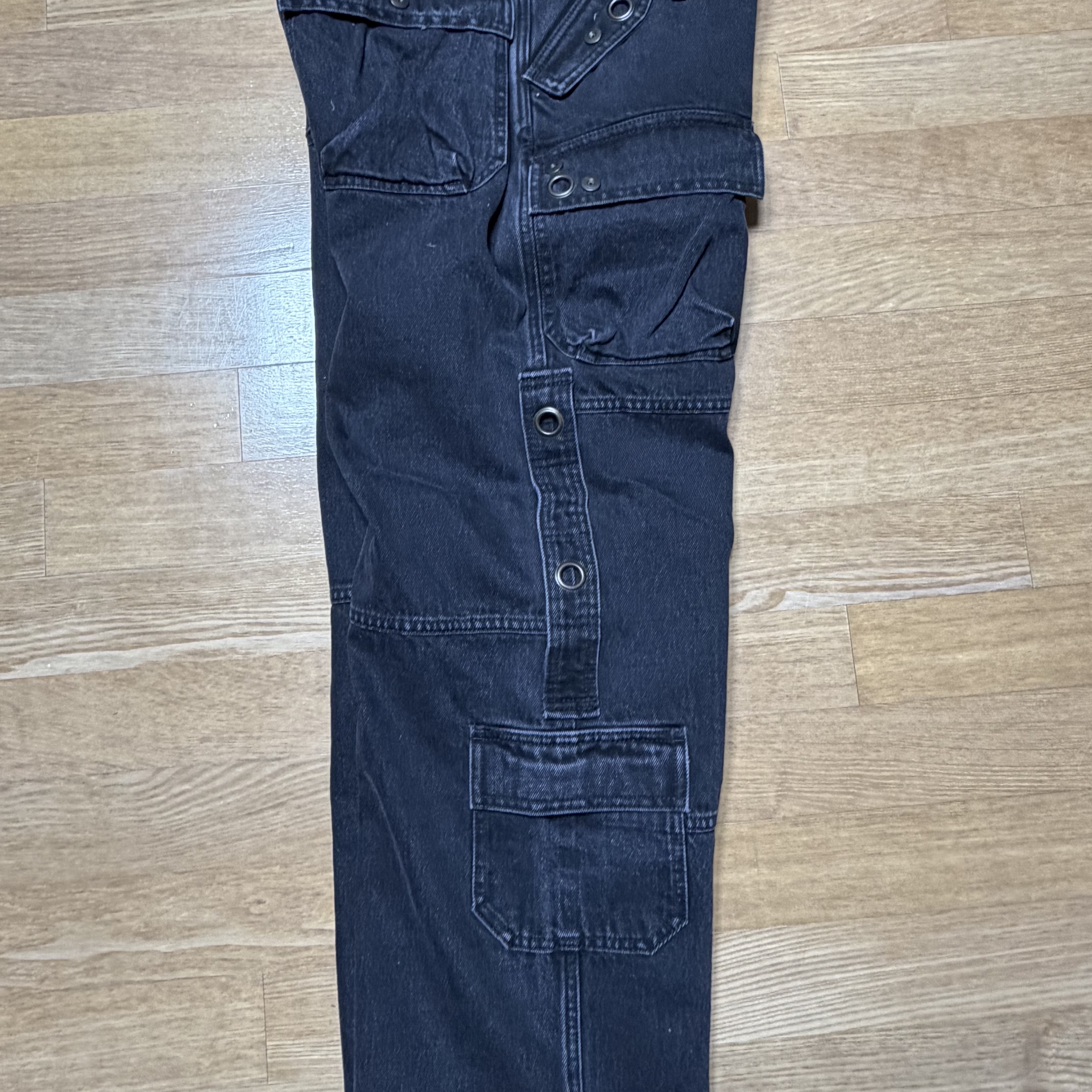 Supreme x Y's by Yohji Yamamoto Denim Utility Pants Washed Black - 25FW 착용 스타일 - 8