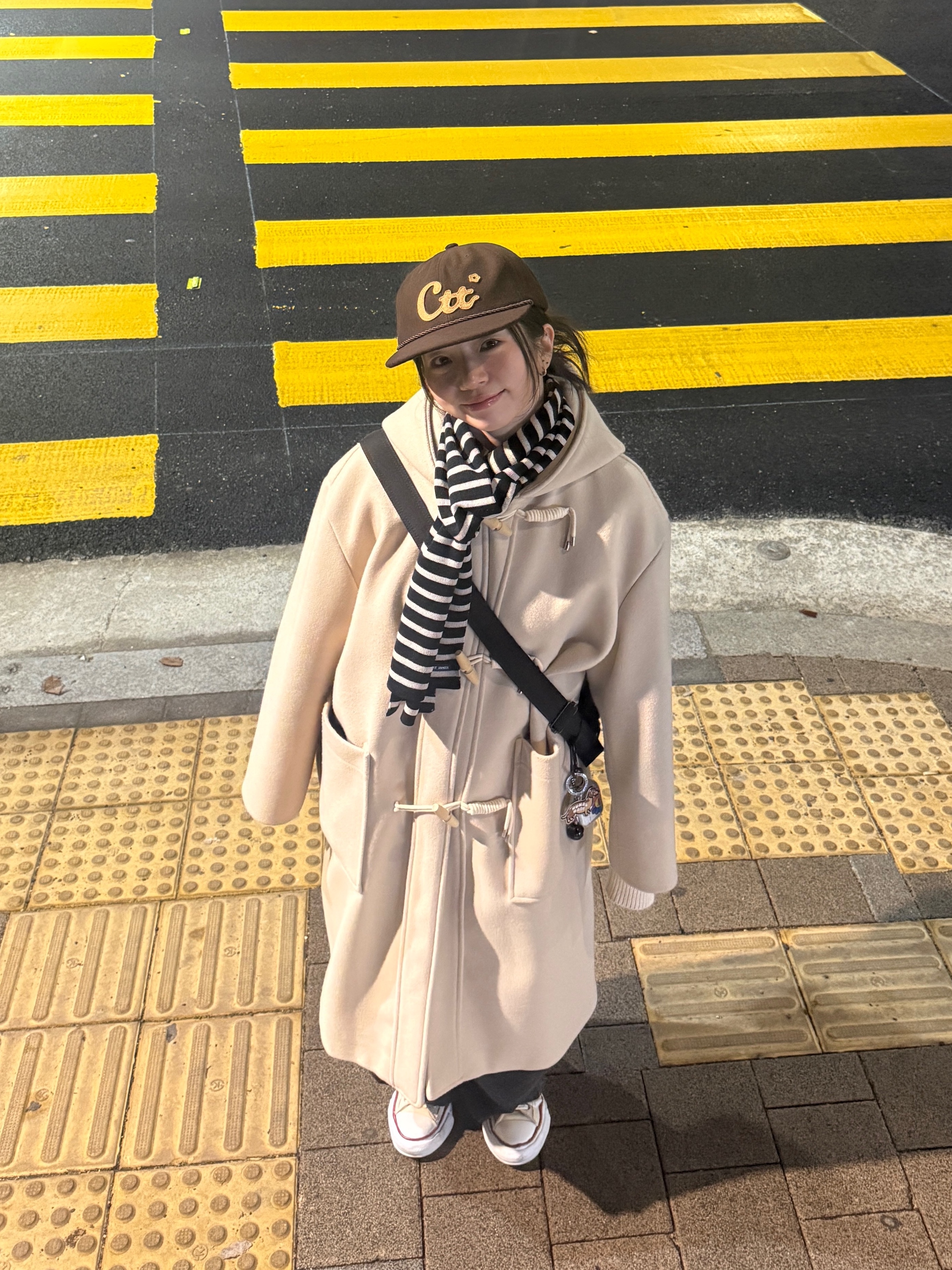 COTTE CTT Melton Wool Rope Cap Brown, Maison Mihara Yasuhiro Peterson OG Sole Canvas Low-top Sneakers Natural 착용 스타일 - 1