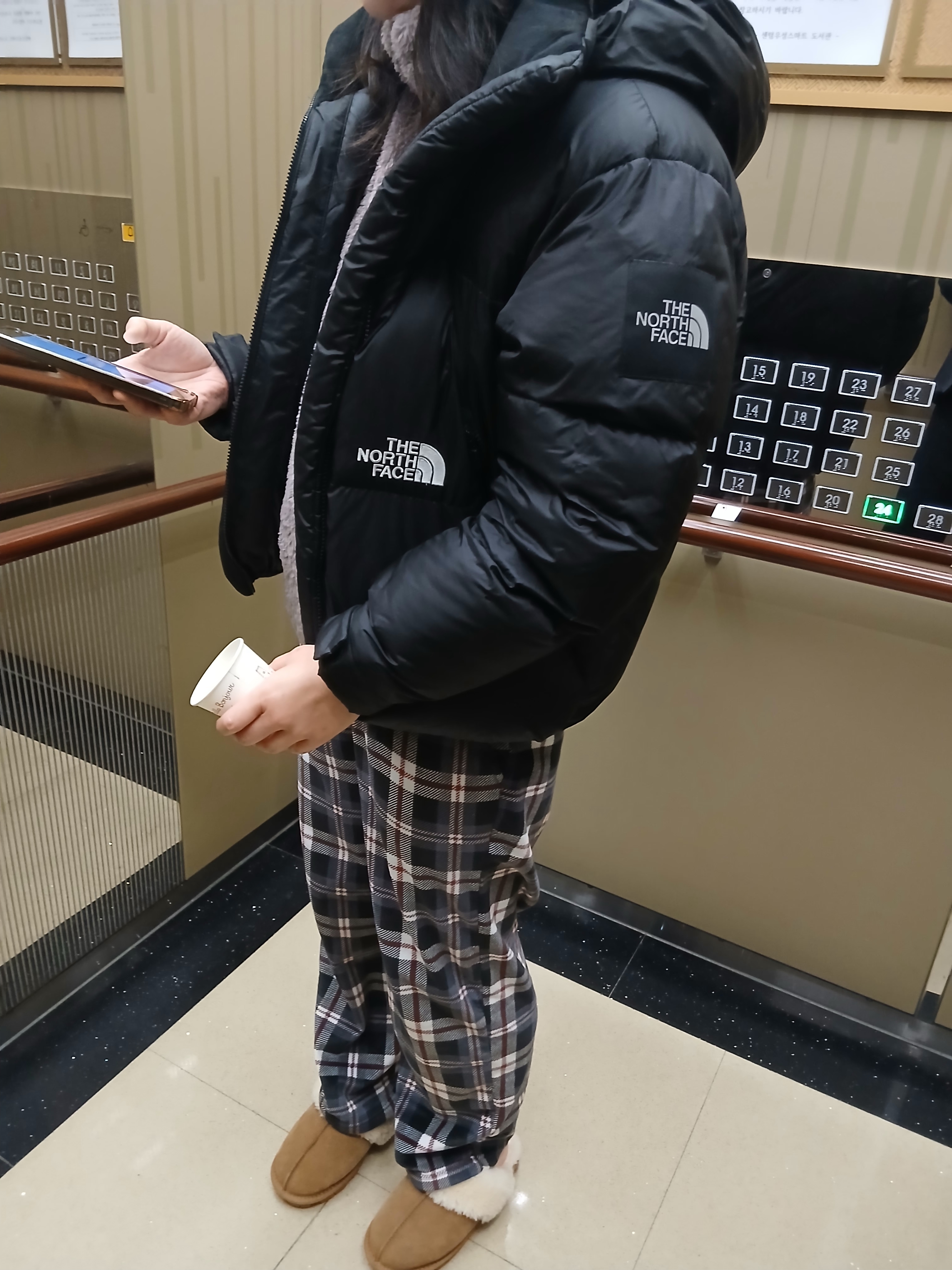 The North Face White Label Project Down Jacket RDS Black - 25FW 착용 스타일 - 1