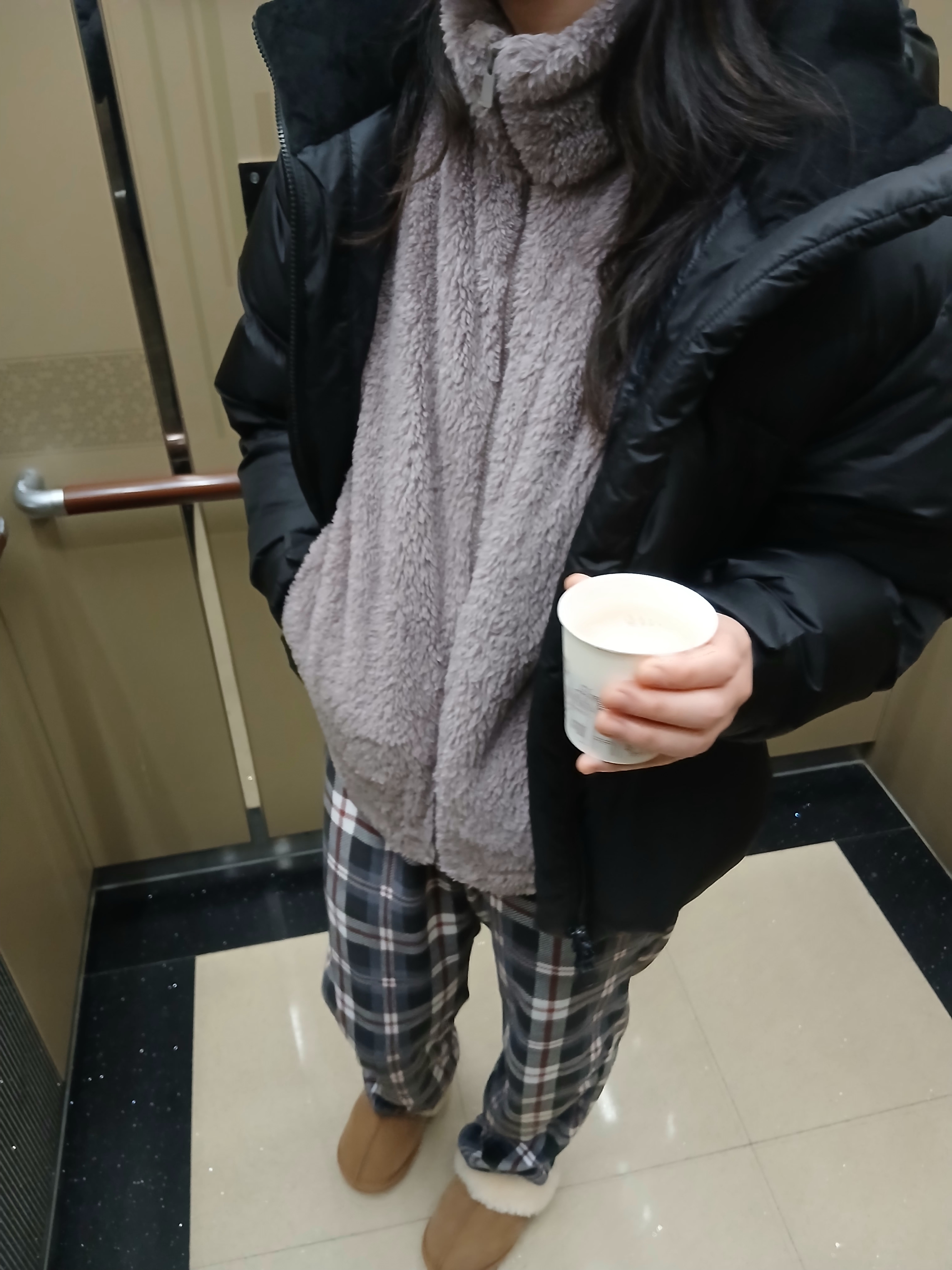 The North Face White Label Project Down Jacket RDS Black - 25FW 착용 스타일 - 2